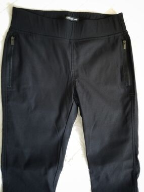 Toad&Co Black FlexTime Moto High-Waist Active Crop Leggings